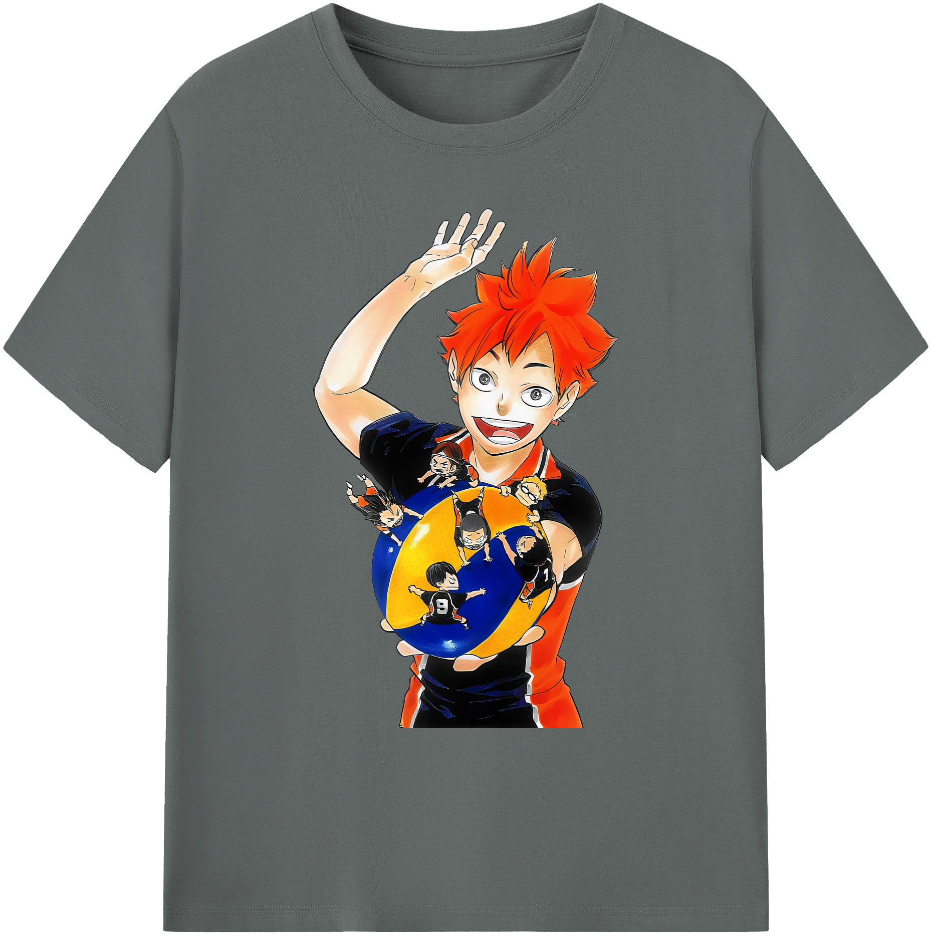 （画像用） ハイキュー!! Haikyu!! 綿100％ メンズ半袖Tシャツ｜肌触りやわらか＆通気性